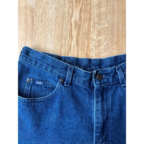 Vintage Lee High Waisted 100% Cotton Denim Jean Shorts - Picture 6 of 9